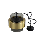Light Prestige Miele Lampa wisząca E27 1x40W dymny/złoty LP-866/1P SM/GD