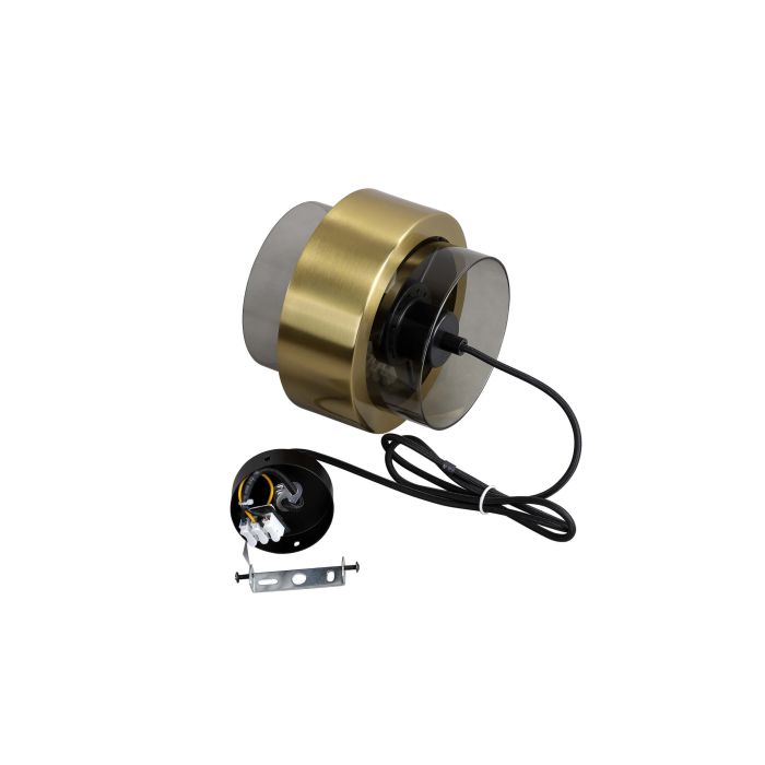 Light Prestige Miele Lampa wisząca E27 1x40W dymny/złoty LP-866/1P SM/GD