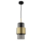 Light Prestige Miele Lampa wisząca E27 1x40W dymny/złoty LP-866/1P L SM/GD