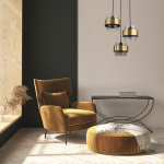 Light Prestige Miele Lampa wisząca E27 3x40W dymny/złoty LP-866/3P SM/GD