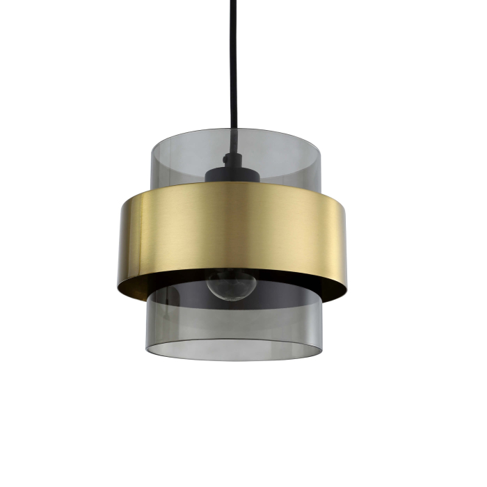 Light Prestige Miele Lampa wisząca E27 3x40W dymny/złoty LP-866/3P SM/GD