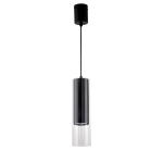 Light Prestige Manacor Lampa wisząca GU10 1x50W czarny/transparentny LP-232/1P BK