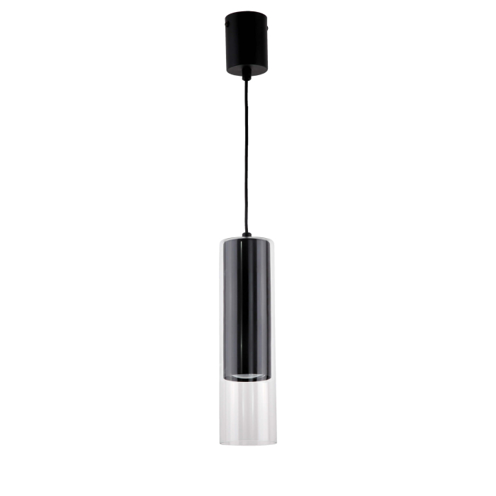 Light Prestige Manacor Lampa wisząca GU10 1x50W czarny/transparentny LP-232/1P BK