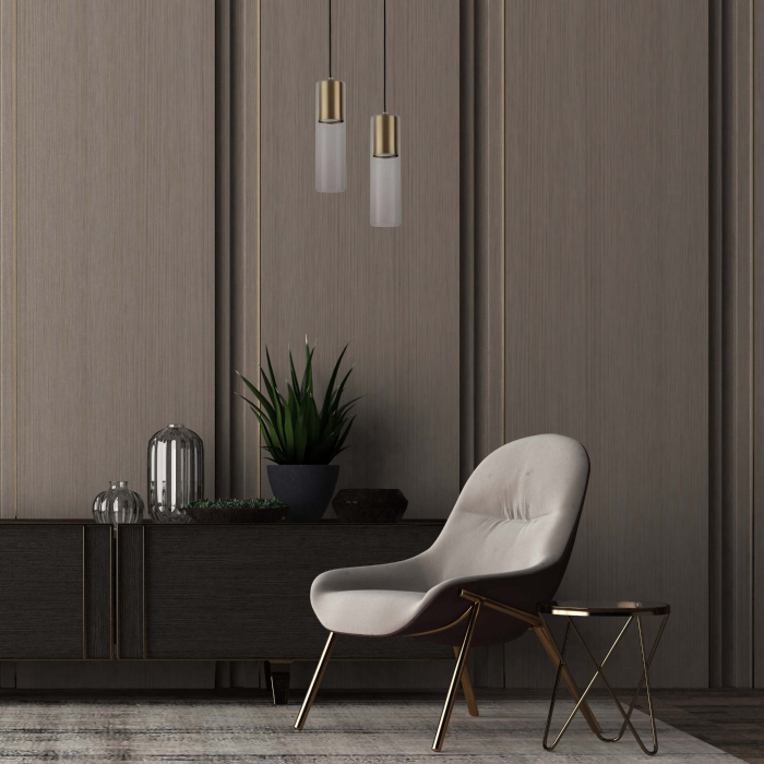 Light Prestige Manacor Lampa wisząca GU10 1x50W złoty/transparentny LP-232/1P GD