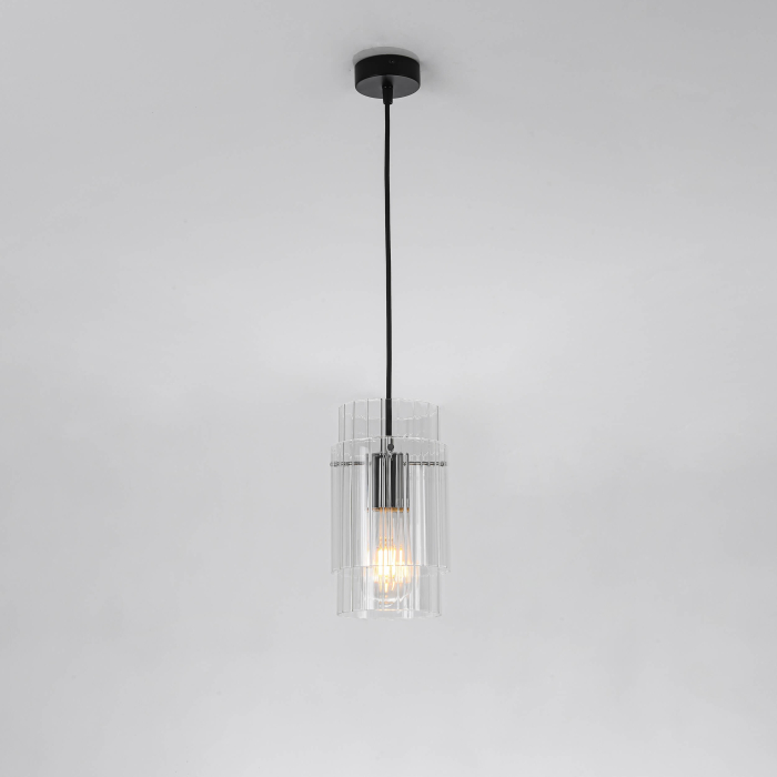 Light Prestige Savona Lampa wisząca E27 1x1W transparentny/srebrny LP-707/1P