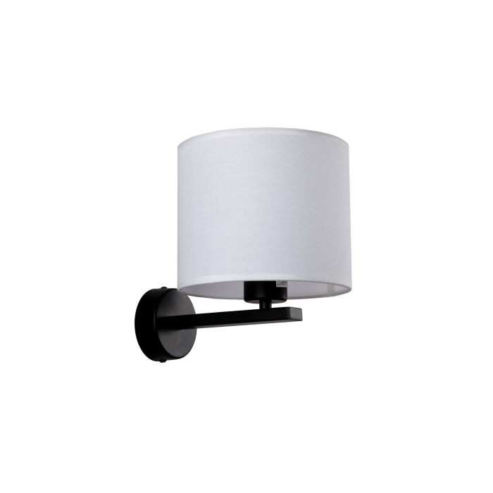 Light Prestige Cecina kinkiet biały E27 czarny / biały LP-114/1W WH
