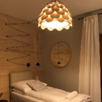 Light Prestige BURGO wisząca duża E27 drewna LP-101335/1P L