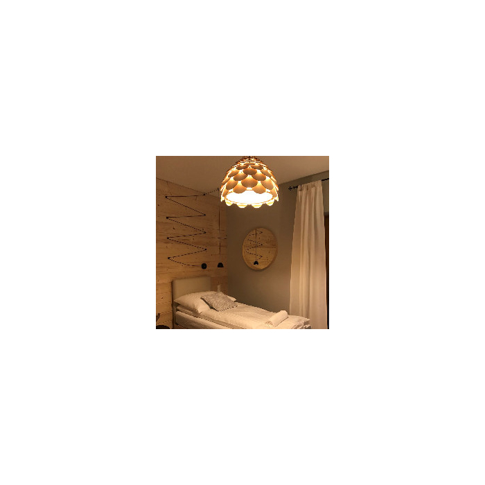 Light Prestige BURGO wisząca duża E27 drewna LP-101335/1P L