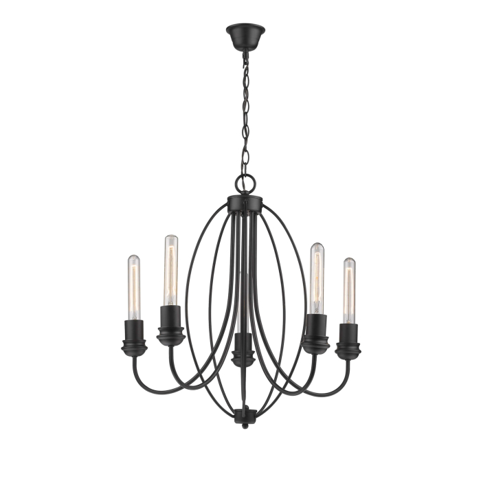 Light Prestige Canaria 5 wisząca E27 czarny LP-6704/5P