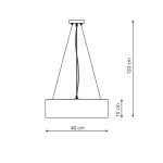 Light Prestige Delos wisząca czarna E27 czarny LP-8144/1P BK