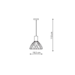 Light Prestige Moderno wisząca mała GU10 GU10 czarny/brązowy LP-1221/1P S BK