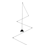 Light Prestige Zig-Zag LED czarny LP-1243/1P BK