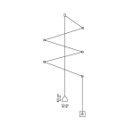 Light Prestige Zig-Zag LED czarny LP-1243/1P BK