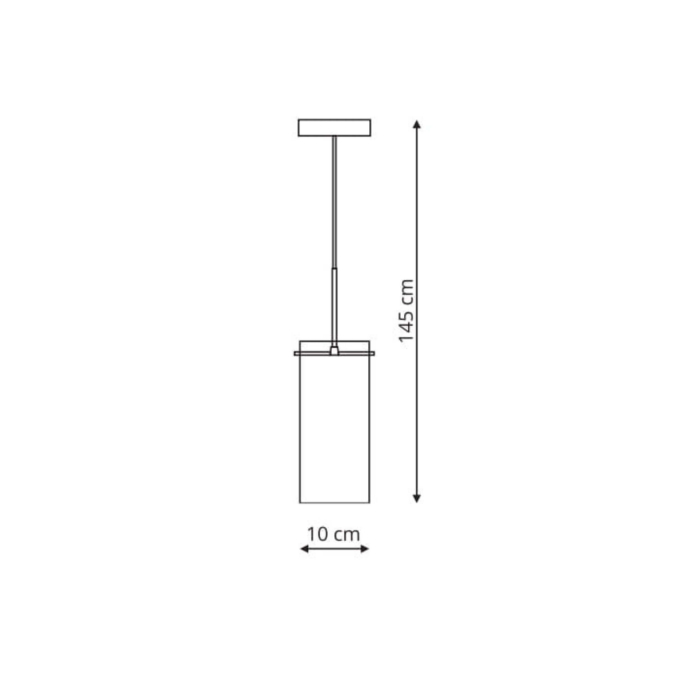 Light Prestige Zara 1 wisząca 1xE14 srebrny, transparentny LP-5221/1P