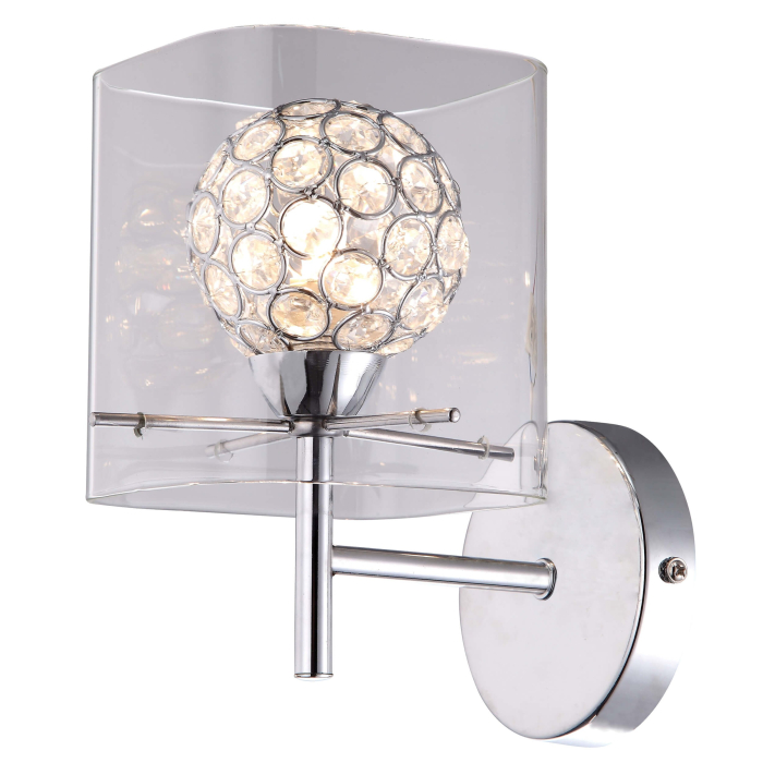 Light Prestige Spark kinkiet transparentna 1xG9 srebrny, transparentny LP-5193/1W transp