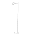 Light Prestige Snow podłogowa czarna 1xGU10 LP-731/1F BK