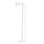 Light Prestige Snow podłogowa biała 1xGU10 LP-731/1F WH