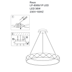 Light Prestige Reus wisząca LED 1xLED 36W Złoty LP-8069/1P LED GD