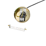 Light Prestige Arette Lampa wisząca E27 1x40W transparentny/złoty LP-133/1P