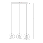 Light Prestige Arette Lampa wisząca LP-133/3L
