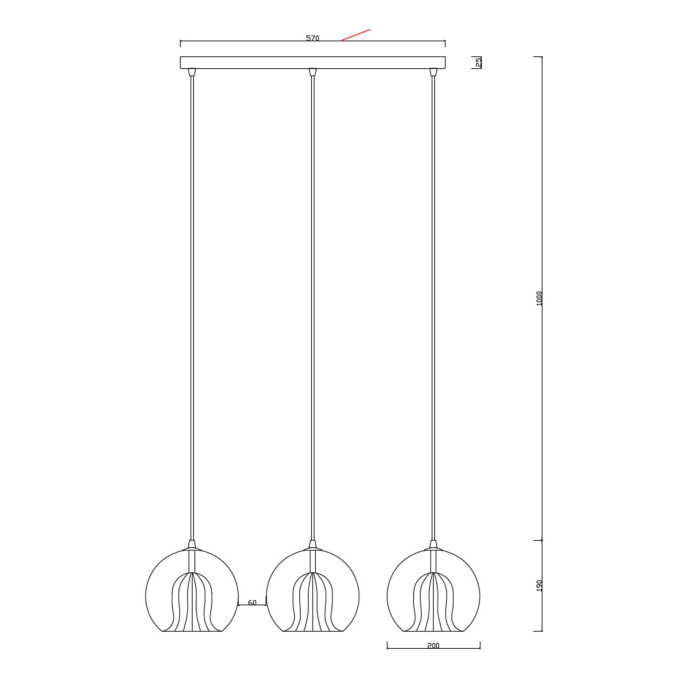 Light Prestige Arette Lampa wisząca LP-133/3L