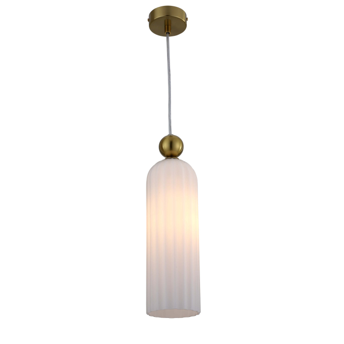 Light Prestige Piega Lampa wisząca E14 1x40W biały/złoty LP-939/1P white