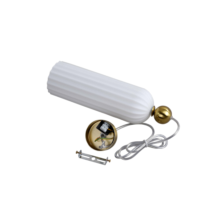 Light Prestige Piega Lampa wisząca E14 1x40W biały/złoty LP-939/1P white