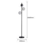 Light Prestige Dorado Podłogowa E14 3x40W czarny/biały LP-002/3F BK