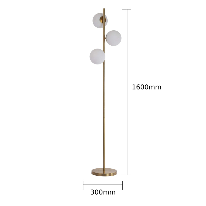 Light Prestige Dorado Podłogowa E14 3x40W złoty/biały LP-002/3F