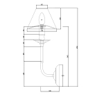 Light Prestige Glamour Kinkiet E14 1x40W srebrny/czarny LP-979/1W