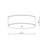 Light Prestige Girona E27 6x60W szary LP-2190/6C-80 GRY