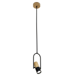 Light Prestige Bovino 1 wiszaca GU10 czarny/ brązowy LP-1111/1P