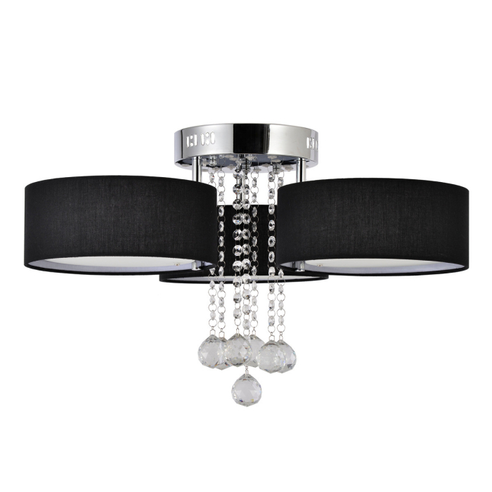 Light Prestige Gambela 3 czarna 3xE27 LP-991/3C BK