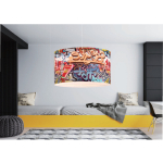 Light Prestige Lampa wisząca Graffiti Style LP-077/1P  xE14 Multikolor/biała