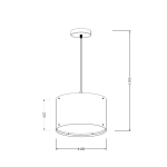 Light Prestige Lampa wisząca Graffiti Style LP-077/1P  xE14 Multikolor/biała