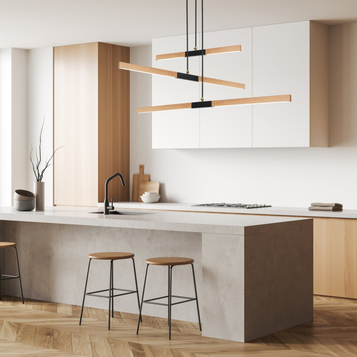 Light Prestige Lugano 3 wisząca LED brązowy/ czarny LP-2828/3P
