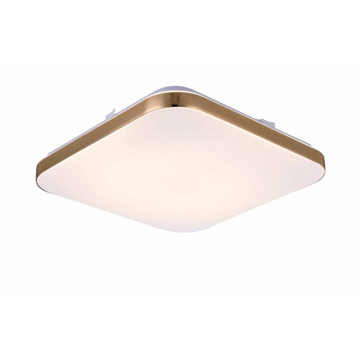 Light Prestige Babilon plafon kwadratowy średni 4000K złoty xLED LP-335/1C M 4GD square