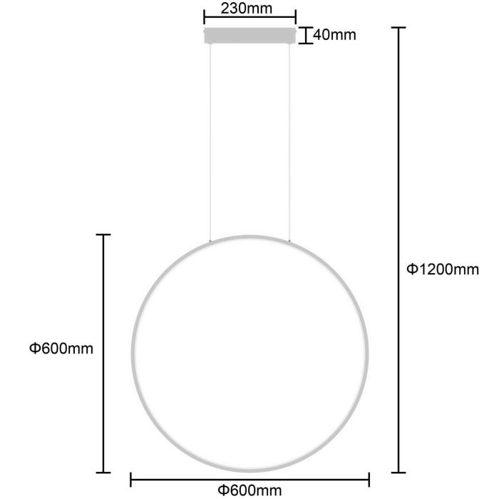 Light Prestige Mirror wisząca mała biała 1xLED LP-999/1P S WH