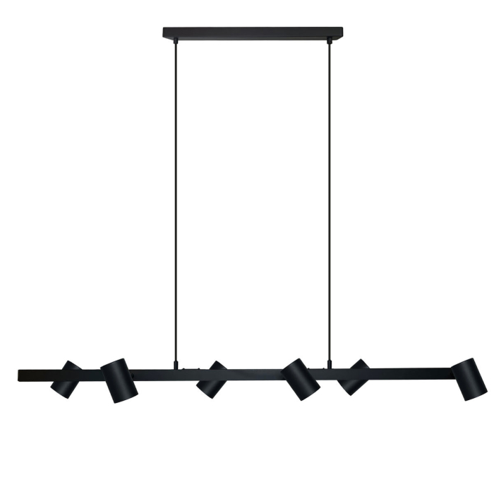 Light Prestige Snow 6 linia wisząca czarna 6xGU10 LP-731/6L BK