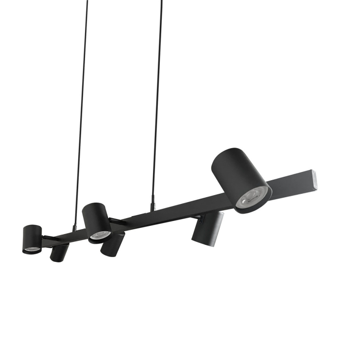 Light Prestige Snow 6 linia wisząca czarna 6xGU10 LP-731/6L BK