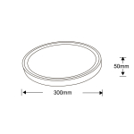 Light Prestige Vegas plafon mały 4000K biały  xLED LP-550/1C S 4WH