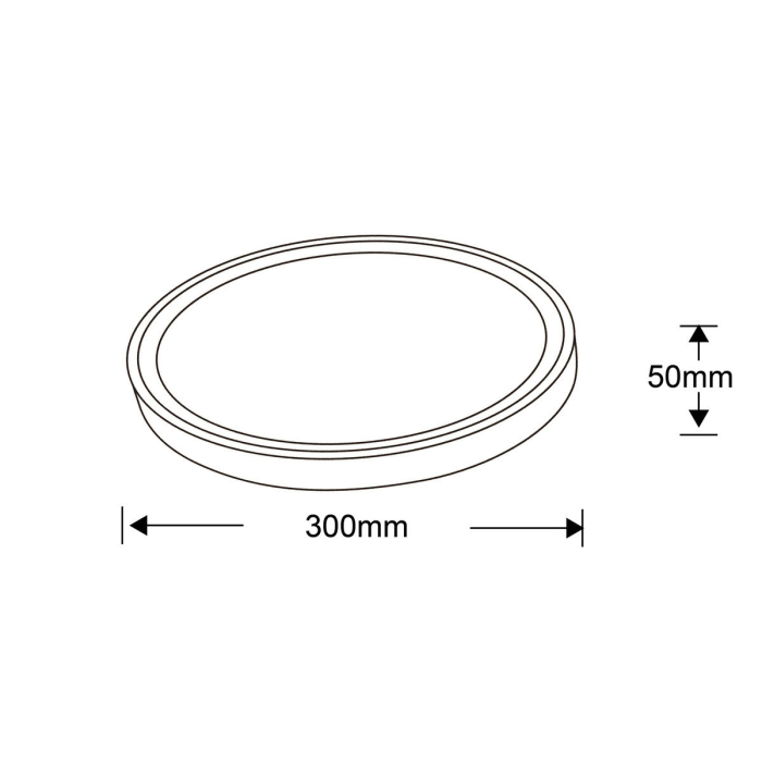 Light Prestige Vegas plafon mały 4000K czarny xLED LP-550/1C S 4BK