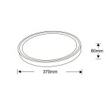 Light Prestige Vegas plafon średni 4000K biały  xLED LP-550/1C M 4WH