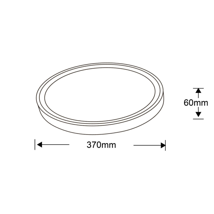 Light Prestige Vegas plafon średni 4000K biały  xLED LP-550/1C M 4WH