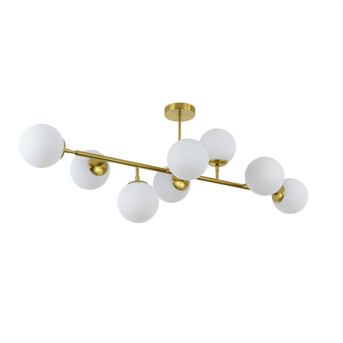 Light Prestige Dorado 8 lampa wisząca LP-002/8P 8xE14 złoty/biały