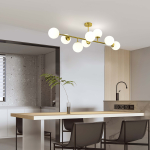 Light Prestige Dorado 8 lampa wisząca LP-002/8P 8xE14 złoty/biały