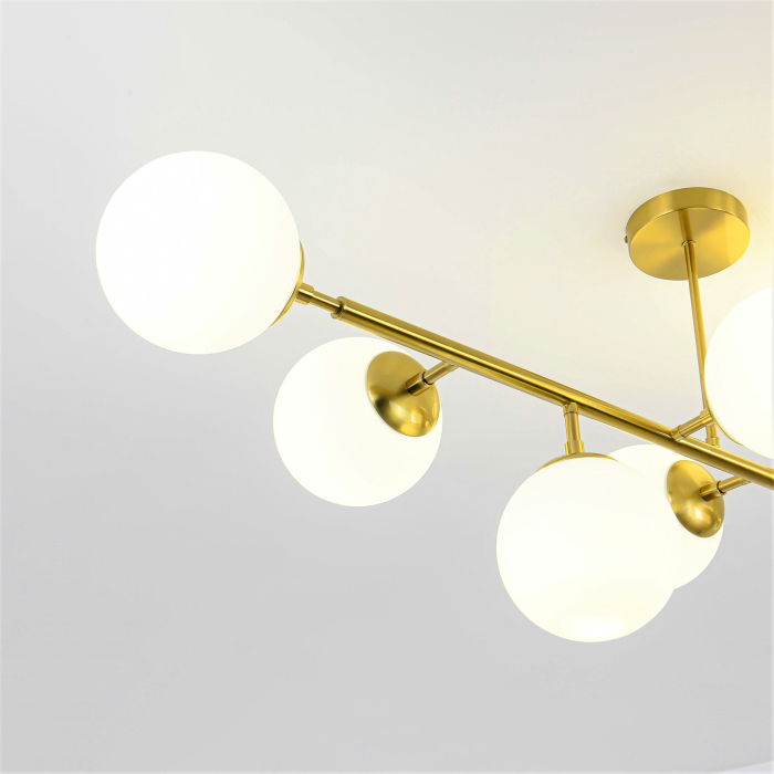 Light Prestige Dorado 8 lampa wisząca LP-002/8P 8xE14 złoty/biały