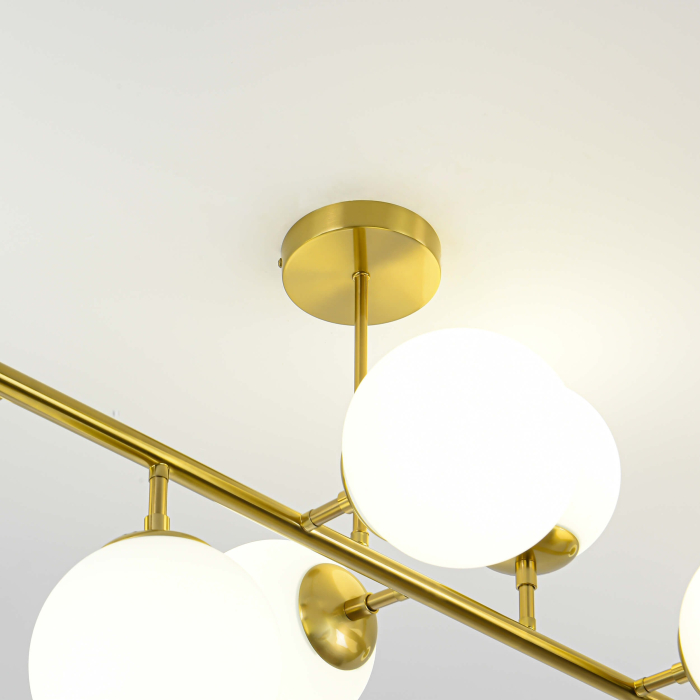 Light Prestige Dorado 8 lampa wisząca LP-002/8P 8xE14 złoty/biały