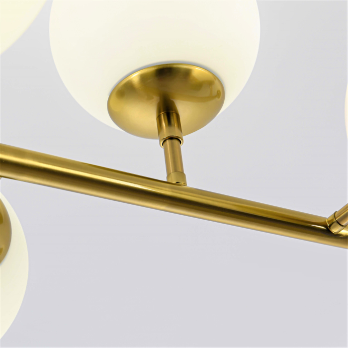 Light Prestige Dorado 8 lampa wisząca LP-002/8P 8xE14 złoty/biały