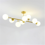 Light Prestige Dorado 8 lampa wisząca LP-002/8P 8xE14 złoty/biały